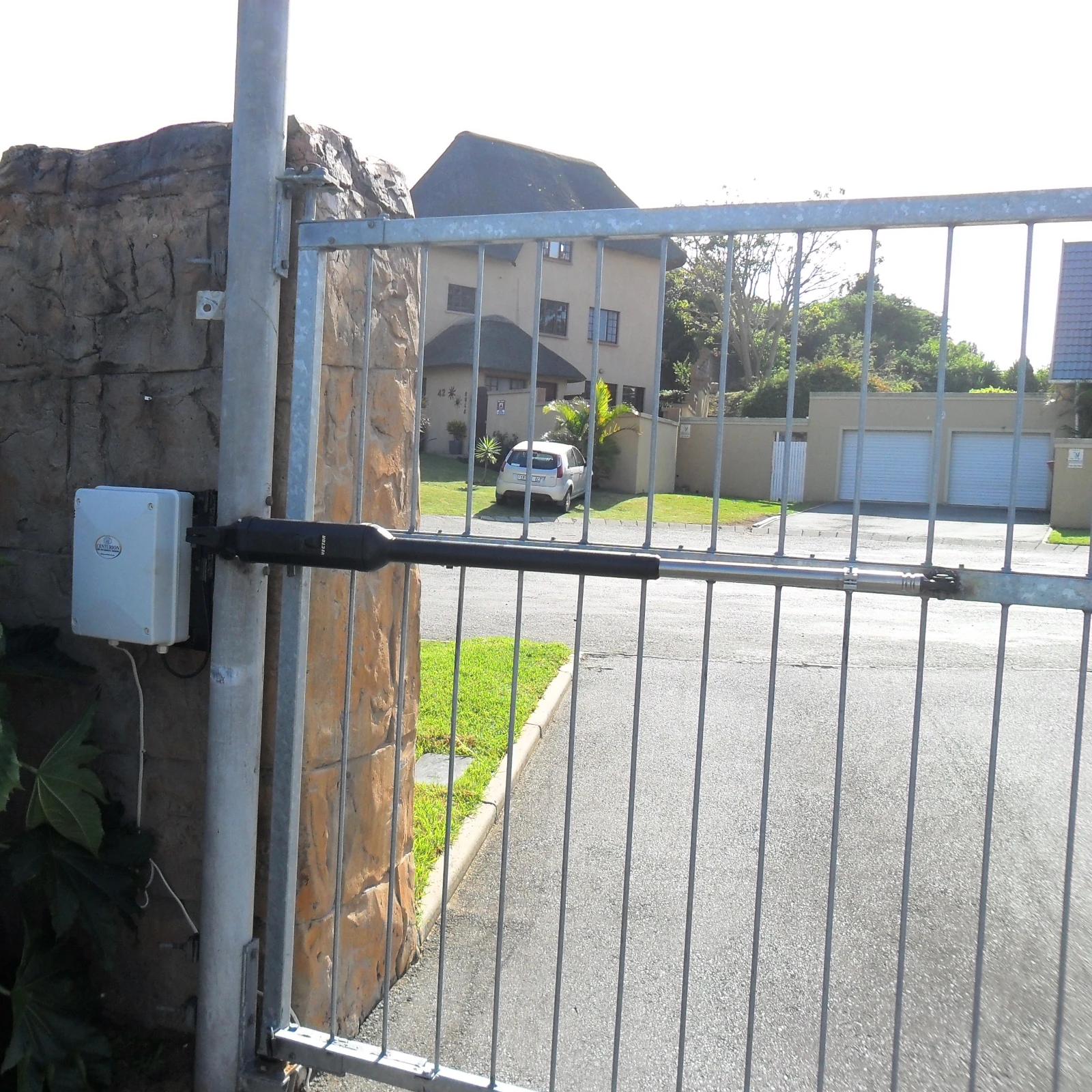 Centurion Vector swing gate motor installed