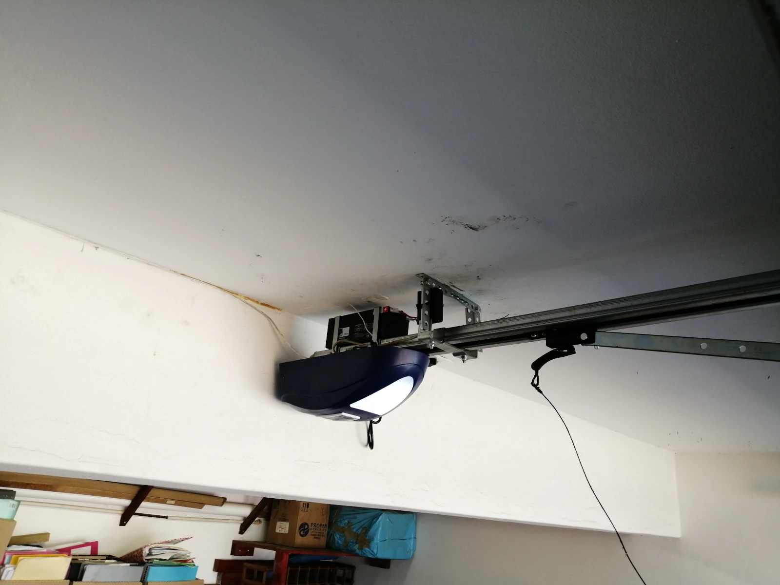 Nice DC Blue Advanced garage door motor installed